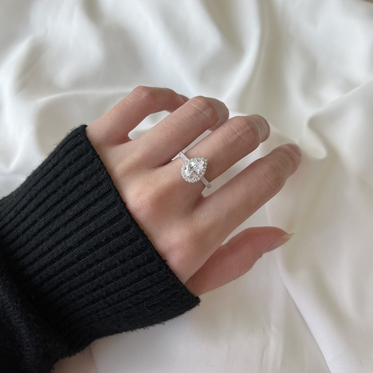 Pear Cut Vintage Diamond ring