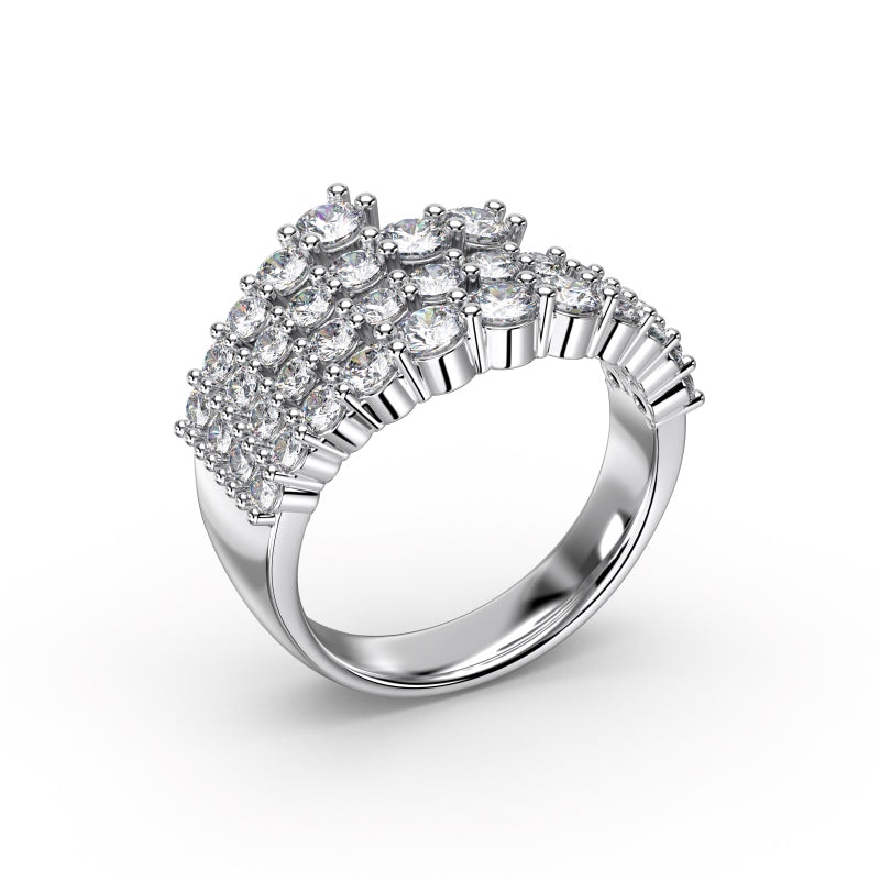 Helix Harmony Silver Ring