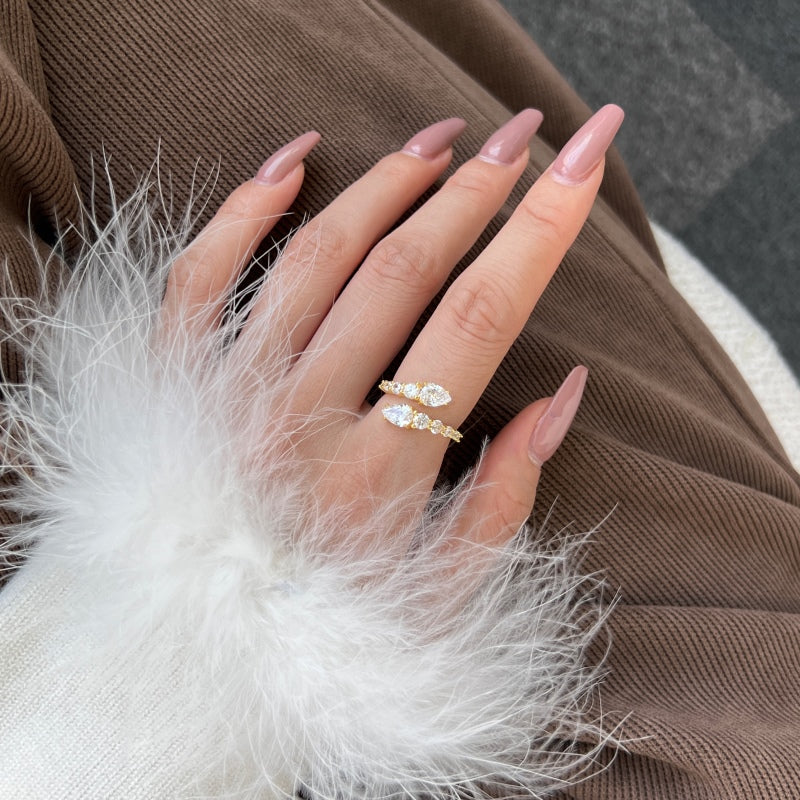 Ethereal Viper Gold Ring